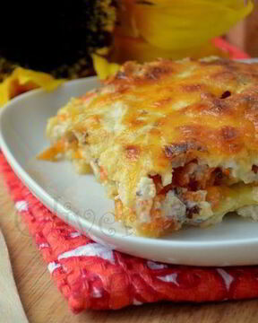 Рыжая лазанья с овощами