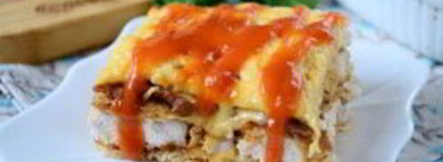 вафельная лазанья с курицей. Шаг 10