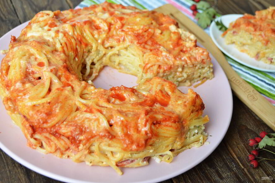 Рецепт гигантский пончик из спагетти