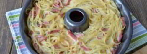 гигантский пончик из спагетти. Шаг 9