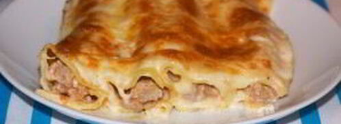 каннеллони с фаршем под соусом бешамель. Шаг 9