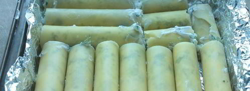 каннеллони с сыром и шпинатом. Шаг 3