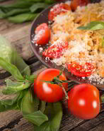 Лимонная паста с курицей