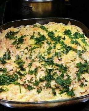 Макароны с шампиньонами