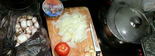 макароны с шампиньонами. Шаг 7