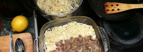 макароны с шампиньонами. Шаг 18