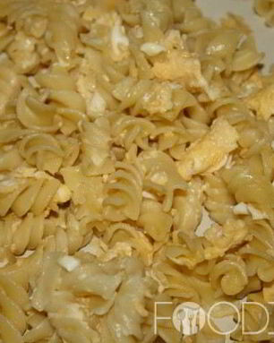 Макароны с яйцом