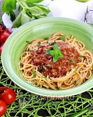 Паста болоньезе с фаршем