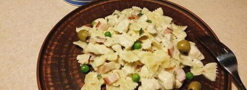 паста фарфалле в сырном соусе. Шаг 7