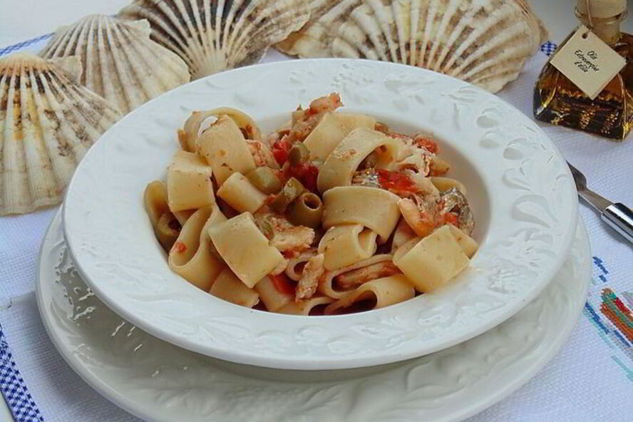 Рецепт паста каламарата с рыбным соусом