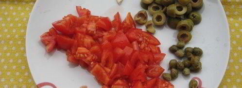 паста каламарата с рыбным соусом. Шаг 2