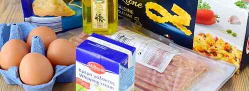 паста карбонара с беконом и сливками. Шаг 4