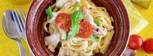 паста карбонара с курицей по-итальянски. Шаг 12