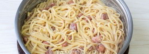 паста карбонара. Шаг 9