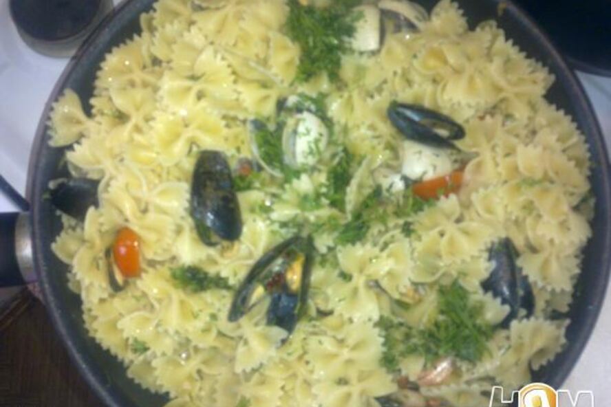 Рецепт паста с морепродуктами