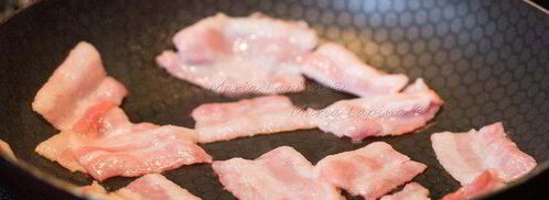 паста с оливками, беконом и фетой. Шаг 4