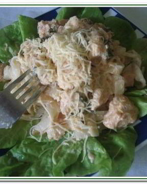 Паста с руколой и форелью