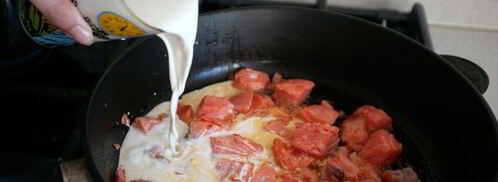 паста с семгой и сливками. Шаг 5