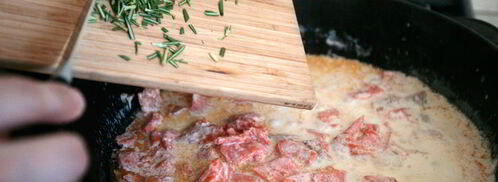 паста с семгой и сливками. Шаг 6