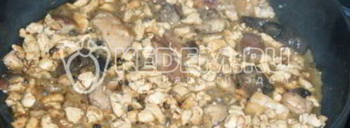 паста с соусом бешамель и курицей. Шаг 6