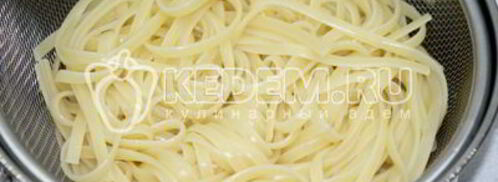 паста с соусом бешамель и курицей. Шаг 9