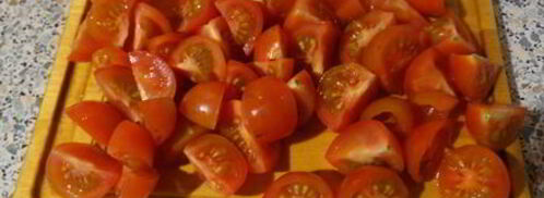 паста с томатами черри и маслинами. Шаг 5