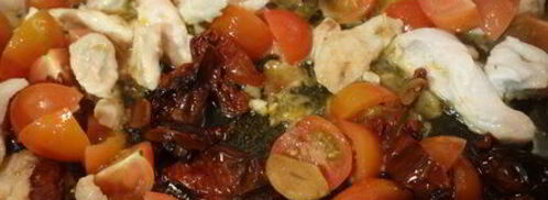 паста с томатами черри и маслинами. Шаг 7