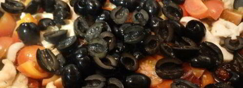 паста с томатами черри и маслинами. Шаг 9