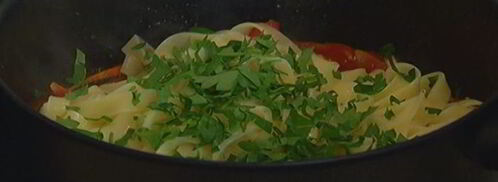 паста с цукини и ботаргой. Шаг 9