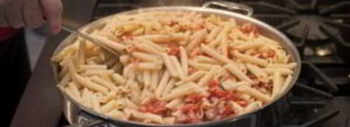 сливочная паста с ветчиной. Шаг 9