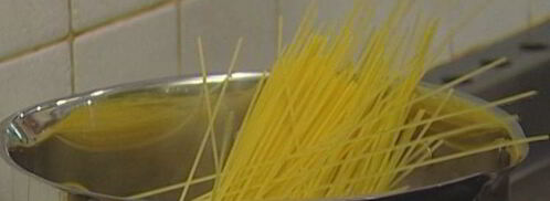 спагетти с лисичками и оливками. Шаг 7