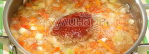 спагетти с подливой из мяса и овощей. Шаг 6