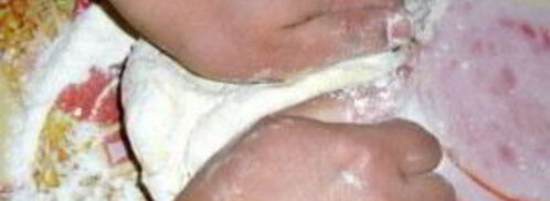 манты с тыквой и мясом. Шаг 2