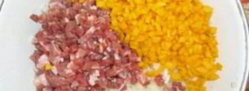 манты с тыквой и мясом. Шаг 7