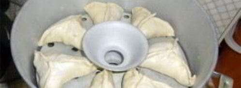 манты с тыквой и мясом. Шаг 10