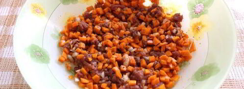 манты с тыквой. Шаг 3