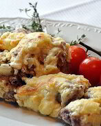 Мясо по-французски с картофелем