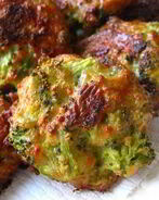 Биточки с сыром и брокколи в духовке