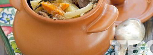 филе индейки в горшочках с овощами и лисичками. Шаг 8