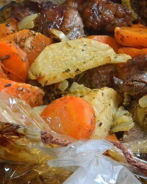 Говядина в рукаве