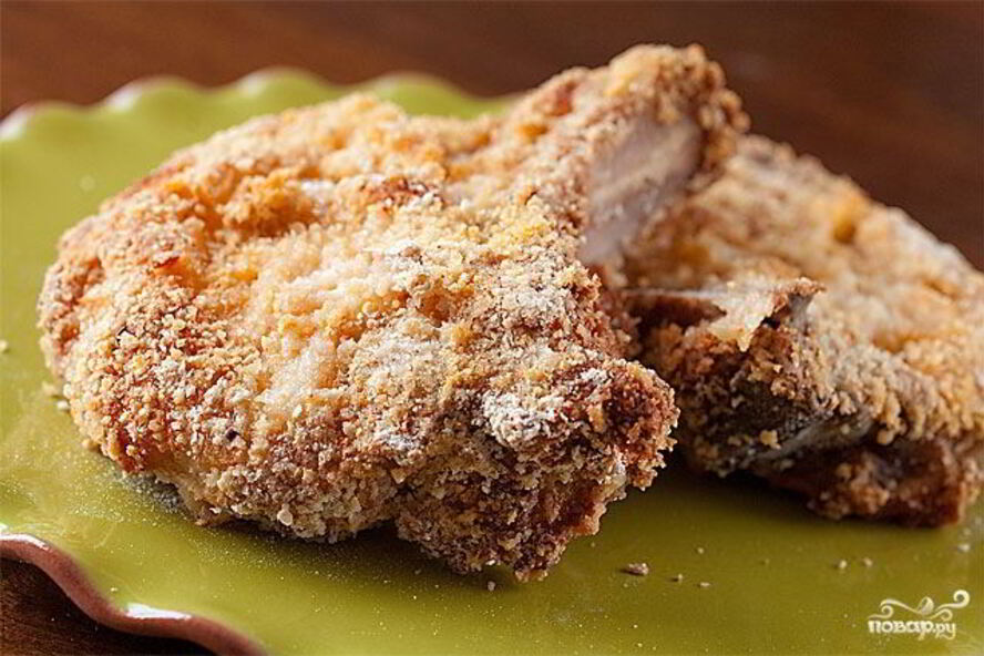 Рецепт говядина в сухарях