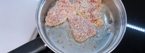 куриное филе в кокосовой стружке с апельсиновым соусом. Шаг 4