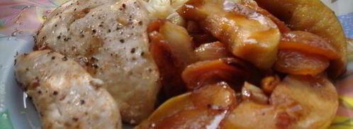 куриные грудки с яблоком. Шаг 9