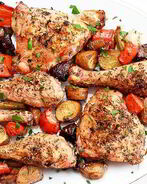 Куриные ножки с овощами