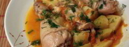 курица с морковью и луком. Шаг 5