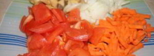 курица с овощами в скороварке. Шаг 2