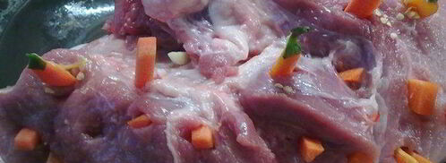 мясо с морковью и жгучим перцем. Шаг 2