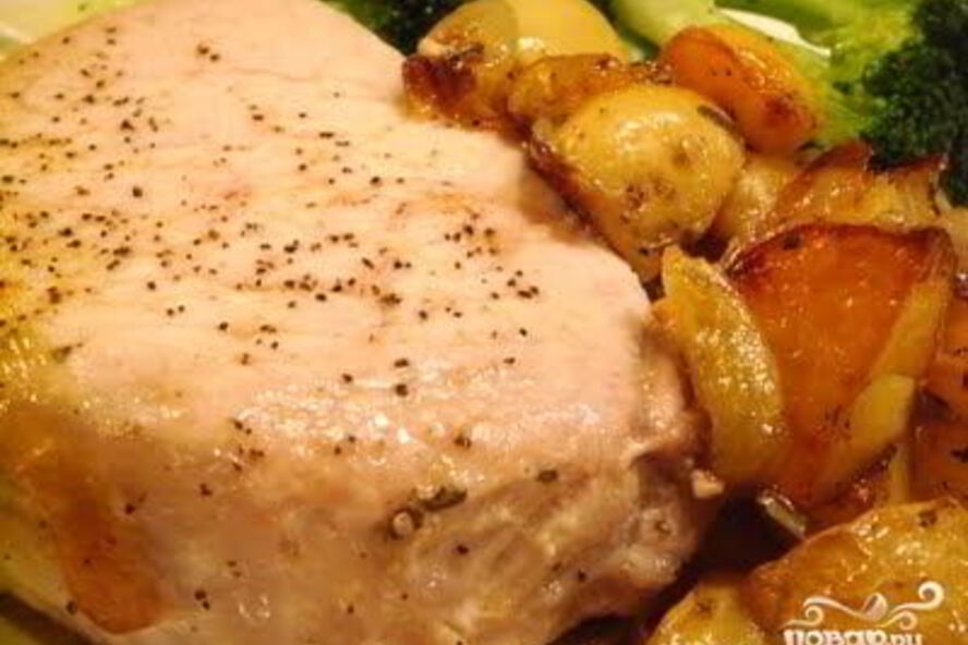 Рецепт отбивных с картошкого в духовке