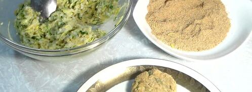 овощные биточки из кабачков. Шаг 7