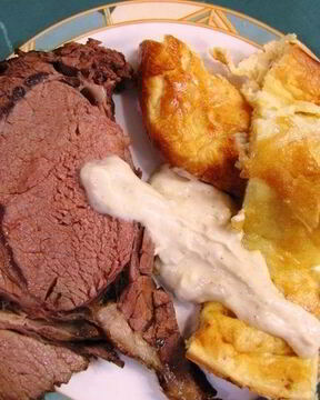 Ростбиф с йоркширским пудингом